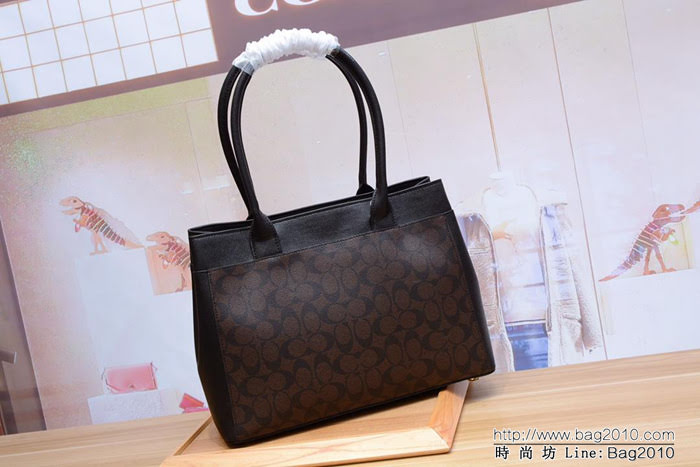 COACH蔻馳 專櫃最新爆款 31475 女士海報款 大號戴妃包 時尚手提包  Chz1500